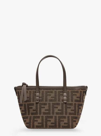 Fendi Mini Roll Ff Jacquard Fabric Crossbody Bag Uni T.moro