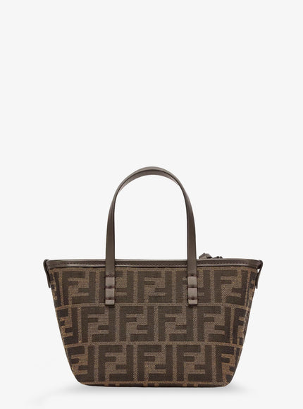 Fendi Mini Roll Ff Jacquard Fabric Crossbody Bag