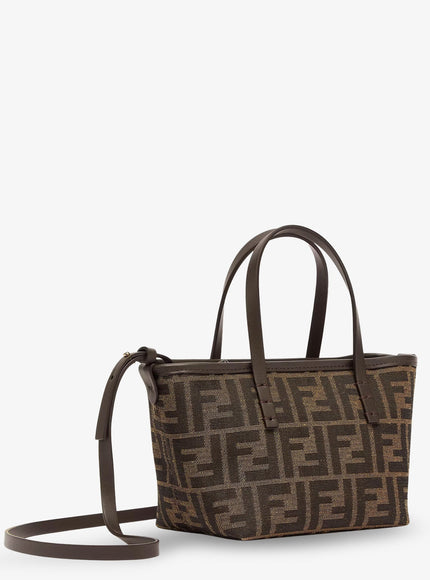 Fendi Mini Roll Ff Jacquard Fabric Crossbody Bag