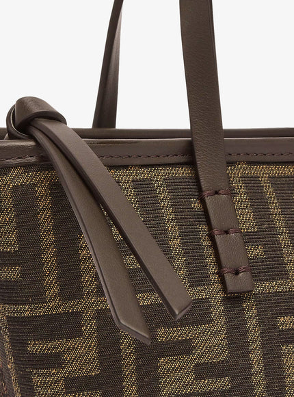 Fendi Mini Roll Ff Jacquard Fabric Crossbody Bag