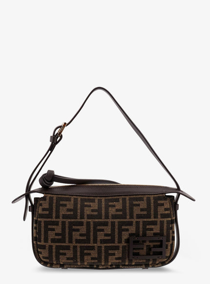 Fendi Simply Fendi Mini Ffjacquard Fabric Shoulder Bag Uni Testa Di Moro