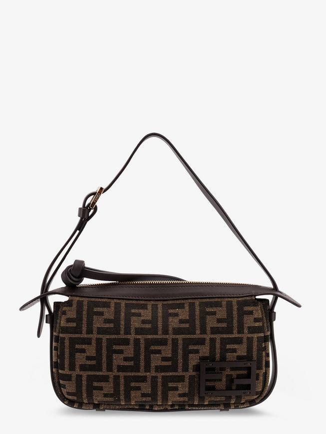 Fendi Simply Fendi Mini Ffjacquard Fabric Shoulder Bag Uni Testa Di Moro