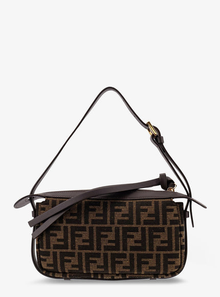 Fendi Simply Fendi Mini Ffjacquard Fabric Shoulder Bag