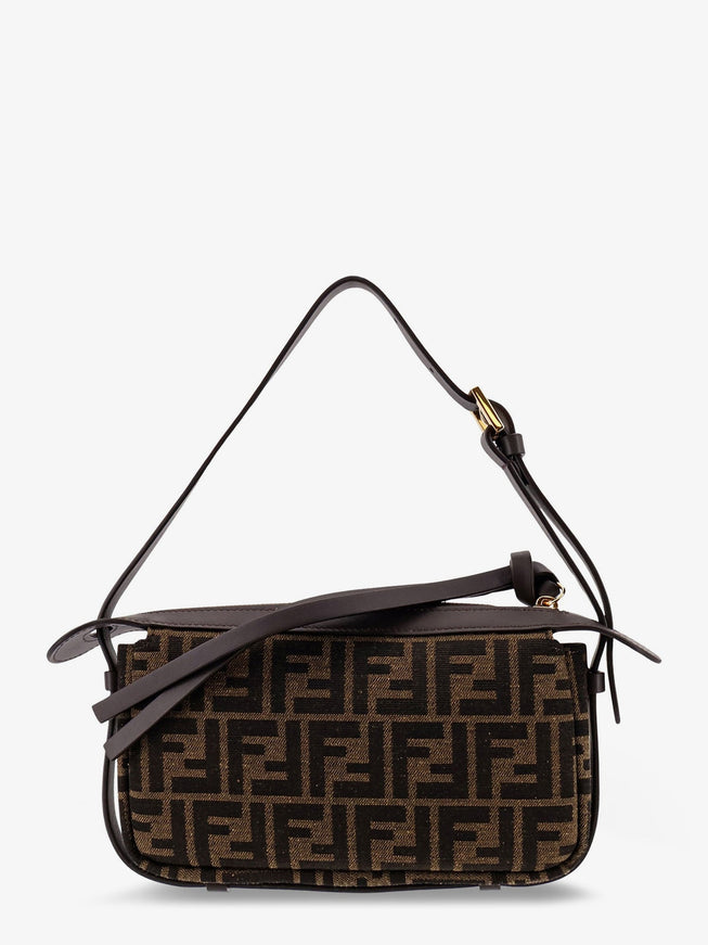 Fendi Simply Fendi Mini Ffjacquard Fabric Shoulder Bag