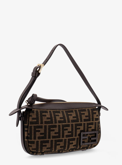 Fendi Simply Fendi Mini Ffjacquard Fabric Shoulder Bag