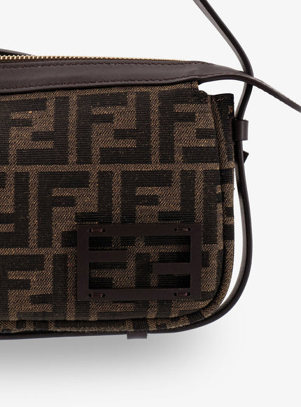 Fendi Simply Fendi Mini Ffjacquard Fabric Shoulder Bag