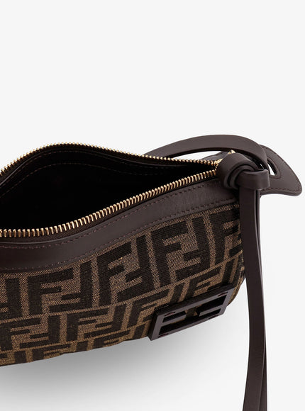 Fendi Simply Fendi Mini Ffjacquard Fabric Shoulder Bag