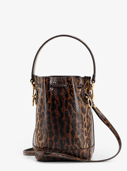 Fendi Mini Mon Tresor Bucket Bag With Fendi Leo Motif