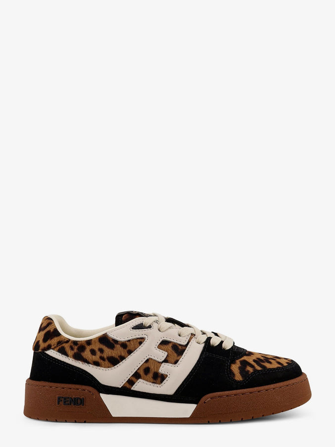 Fendi Fendi Match Suede And Pony Skin Low-Top Sneakers Nat.brown+Nero+Garza