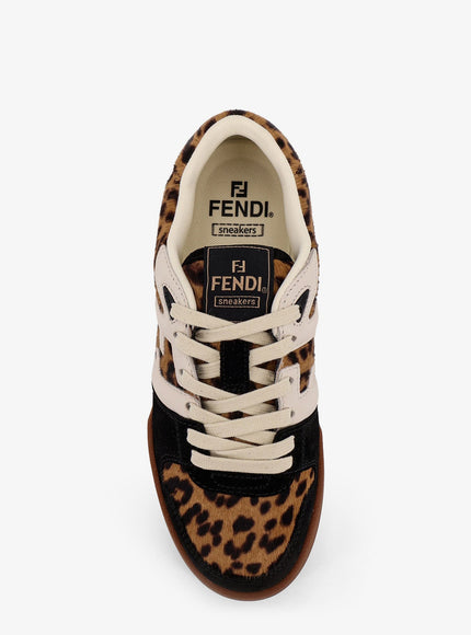 Fendi Fendi Match Suede And Pony Skin Low-Top Sneakers
