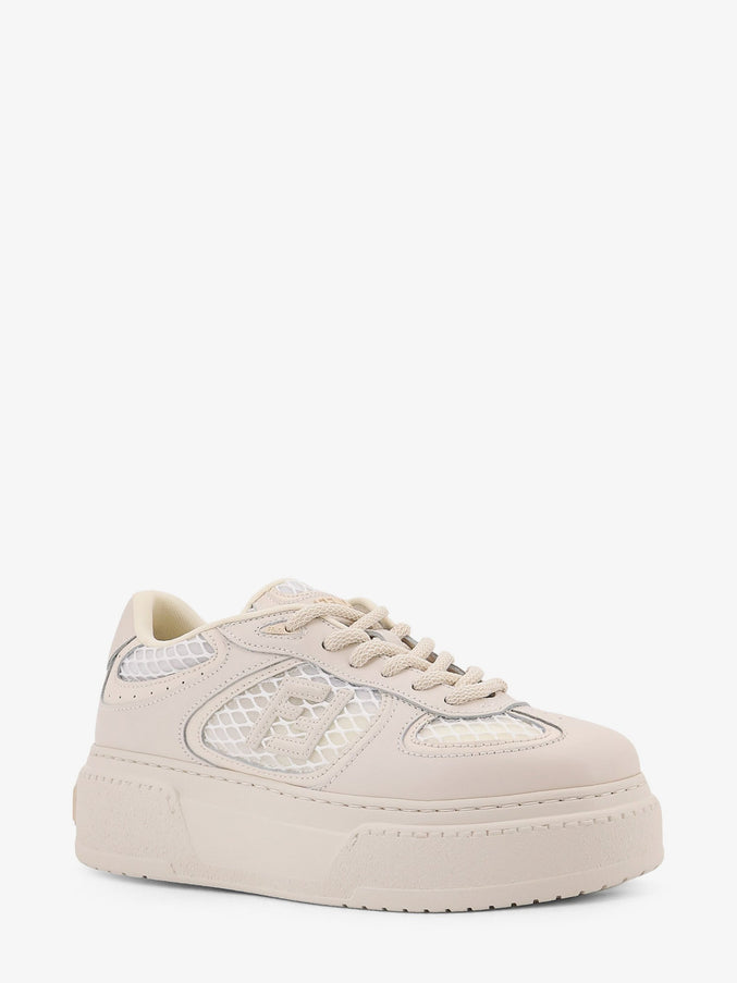 Fendi Match Leather Platform Sneakers With Charms