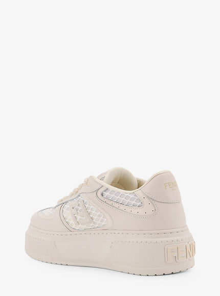 Fendi Match Leather Platform Sneakers With Charms