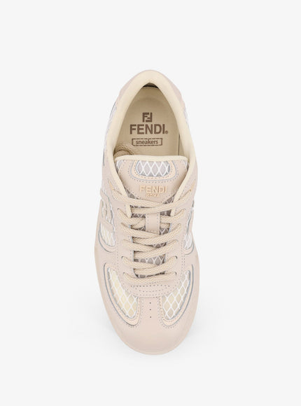 Fendi Match Leather Platform Sneakers With Charms