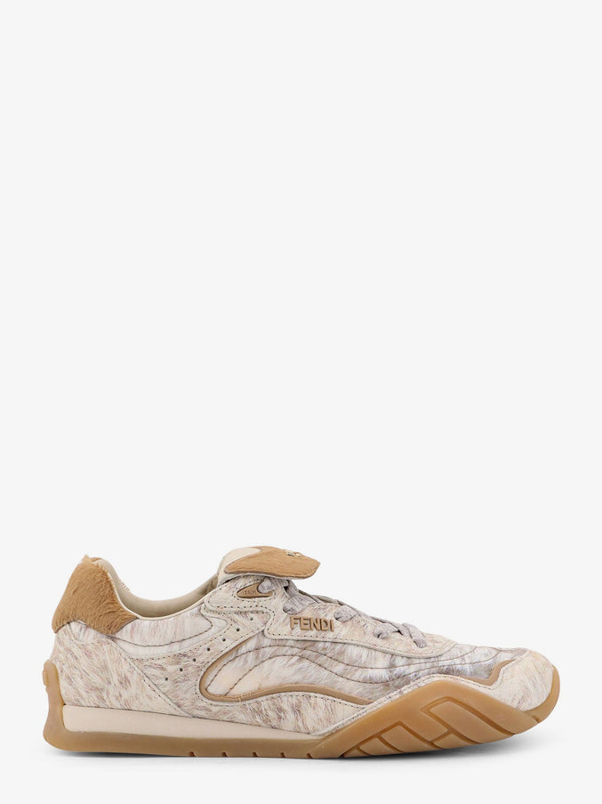 Fendi Fendi Wave Pulse Suede Sneakers Natur+Natu+Sand+Bear