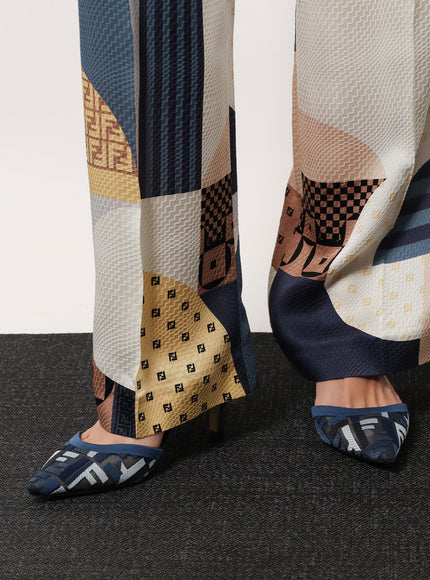 Fendi Colibrì Lite FF Mesh Slingback Heels