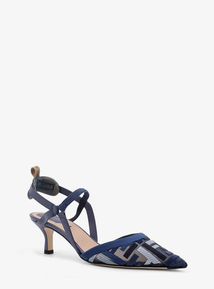 Fendi Colibrì Lite FF Mesh Slingback Heels