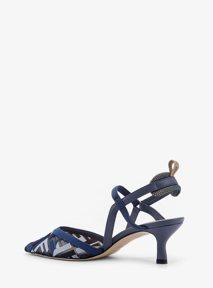 Fendi Colibrì Lite FF Mesh Slingback Heels
