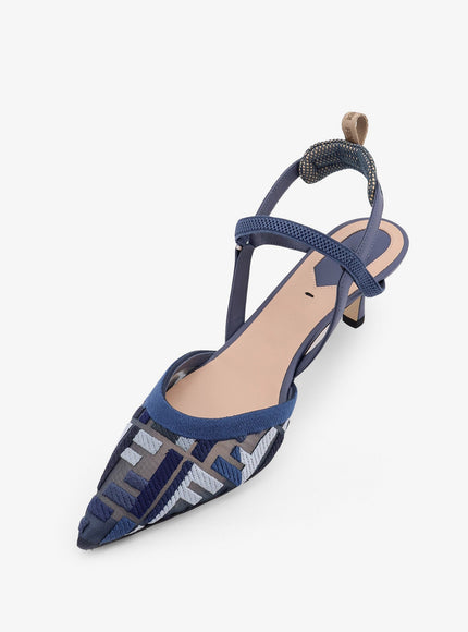 Fendi Colibrì Lite FF Mesh Slingback Heels