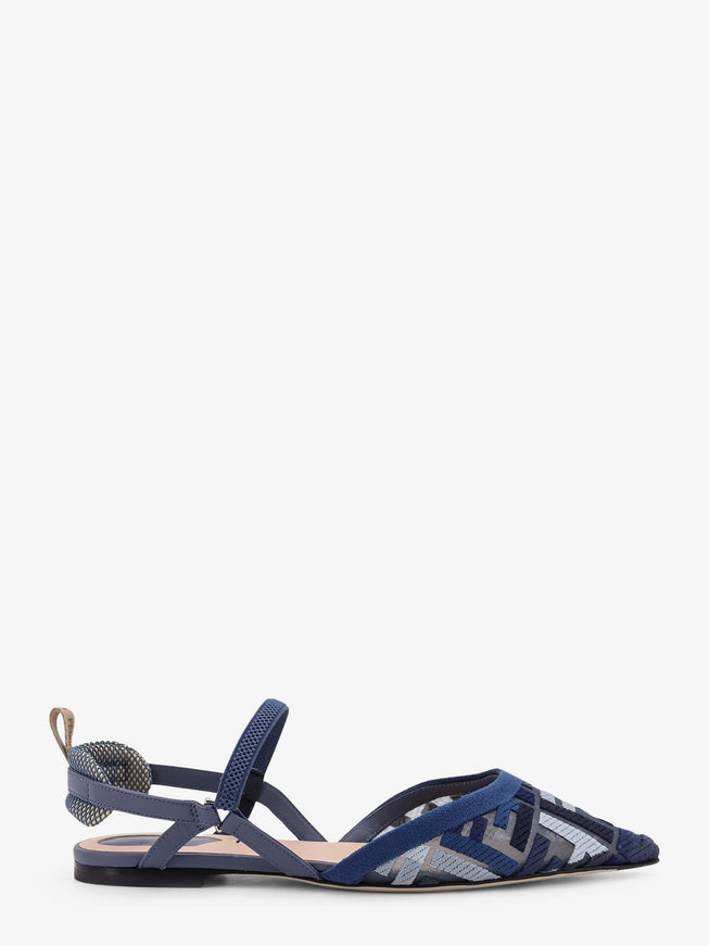 Fendi Colibrì Lite FF Mesh Slingback Flats