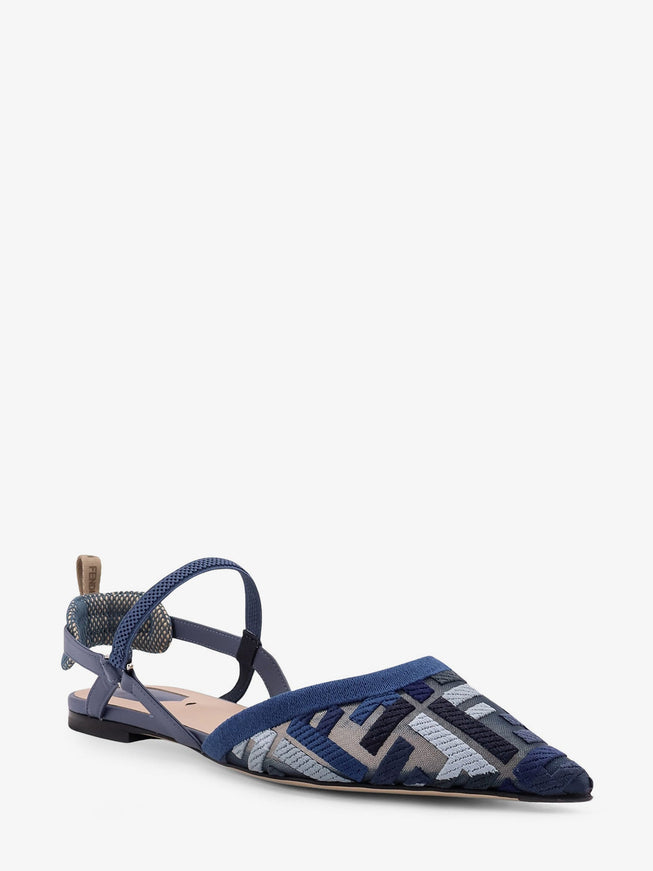 Fendi Colibrì Lite FF Mesh Slingback Flats