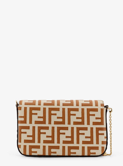 Fendi Wallet On Chain Ff Diamonds Leather Shoulder Bag