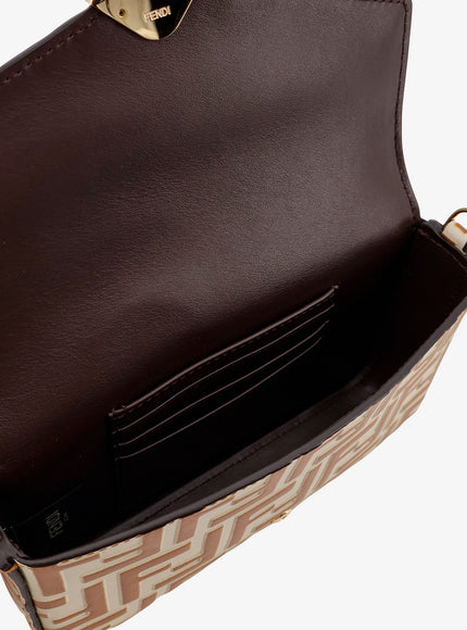 Fendi Wallet On Chain Ff Diamonds Leather Shoulder Bag