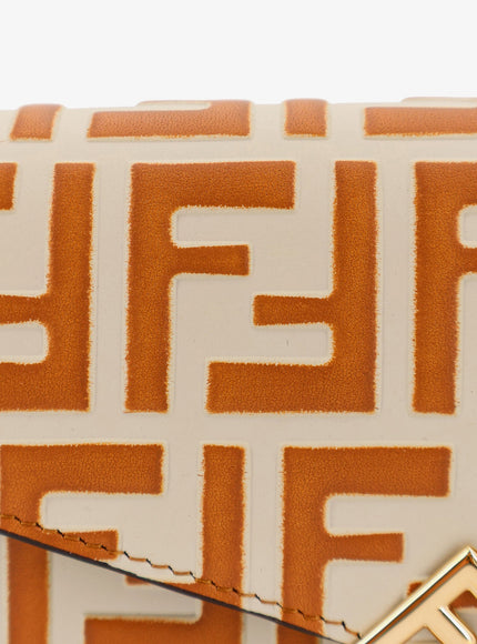 Fendi Wallet On Chain Ff Diamonds Leather Shoulder Bag