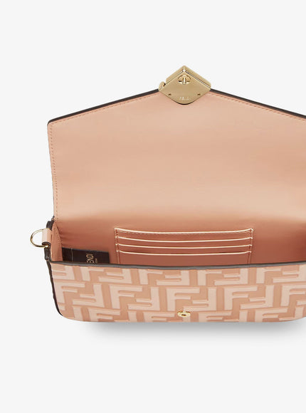 Fendi Wallet On Chain Ff Diamonds Leather Shoulder Bag