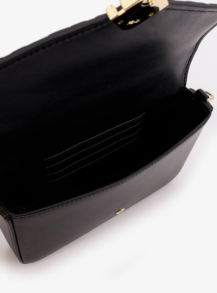 Fendi Wallet On Chain Ff Diamonds Leather Shoulder Bag