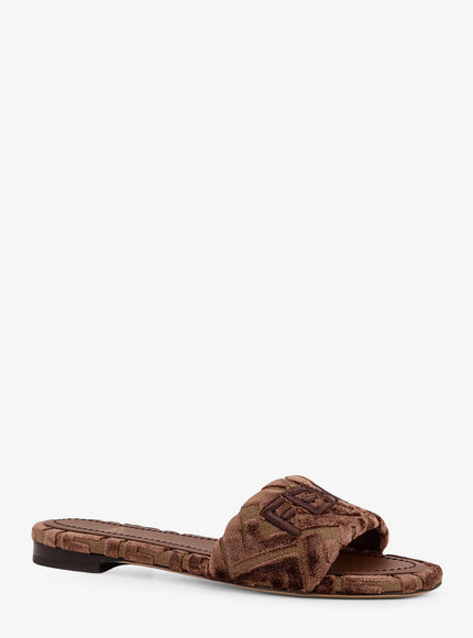 Fendi Fendi Sunshinew Velvet Slide