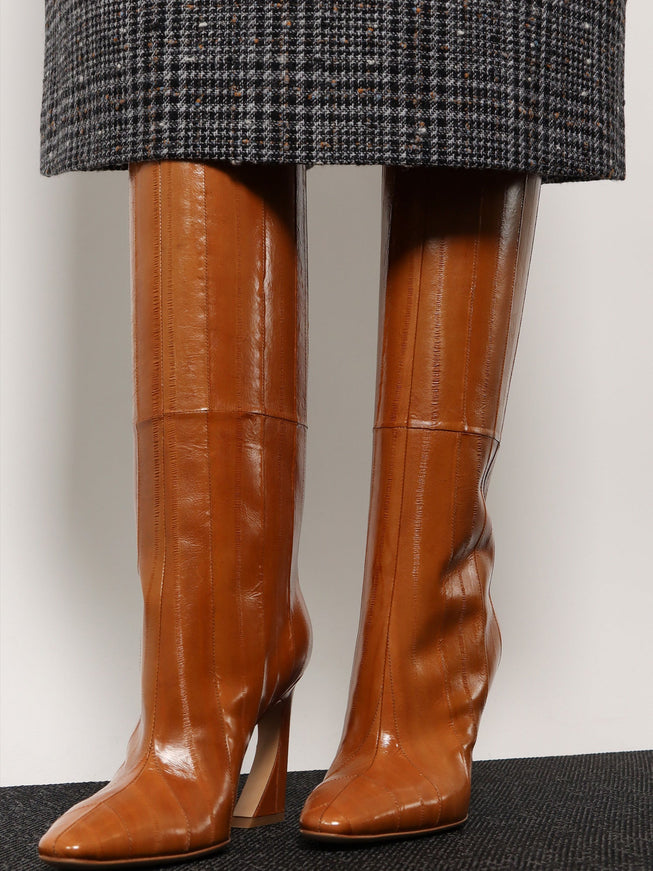 Fendi Fendi Arco Hagfish Leather Boots