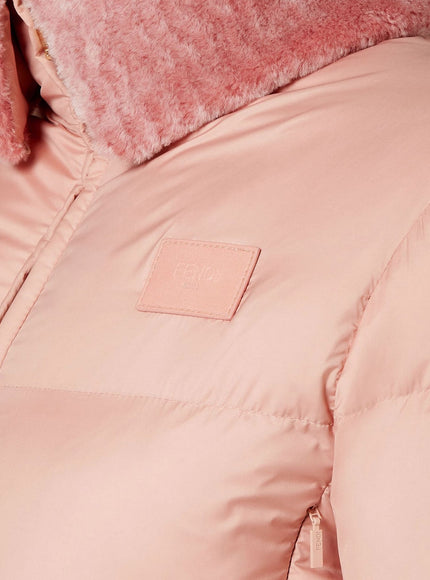 Fendi Technical Fabric And Shearling Down Jacket