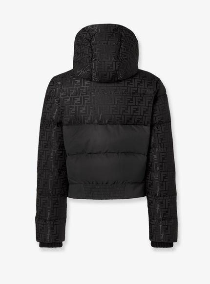 Fendi Down Jacket With Ff Jacquard Insert