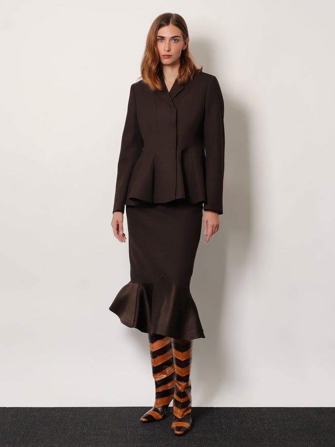 Fendi Grain-De-Poudre Wool Blazer