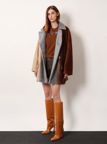 Fendi Alpaca And Wool Double-Breasted Coat