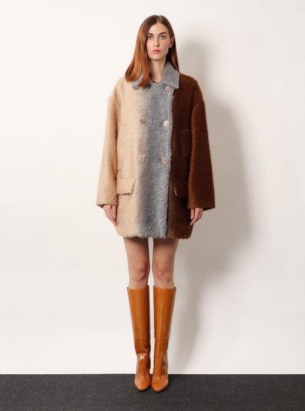 Fendi Alpaca And Wool Double-Breasted Coat