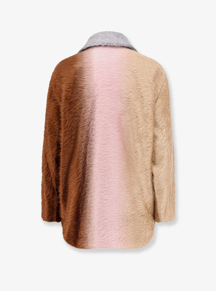 Fendi Alpaca And Wool Double-Breasted Coat