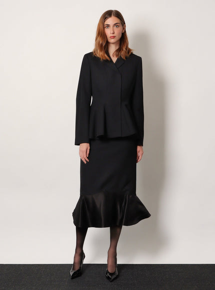 Fendi Grain De Poudre Wool Blazer