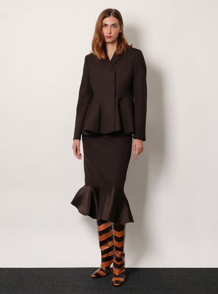 Fendi Grain De Poudre Wool Blazer