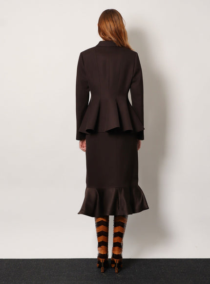 Fendi Grain De Poudre Wool Blazer