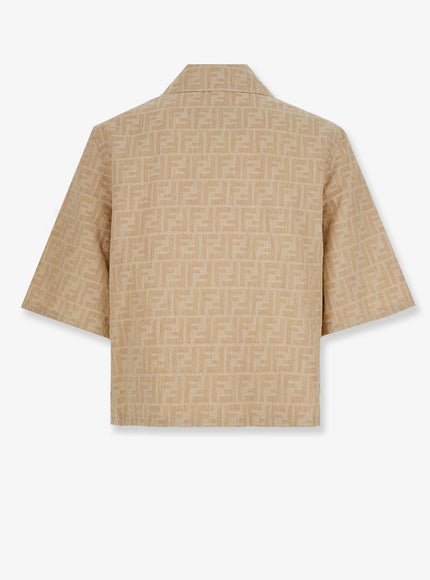 Fendi Ff Cotton And Linen Shirt/Jacket