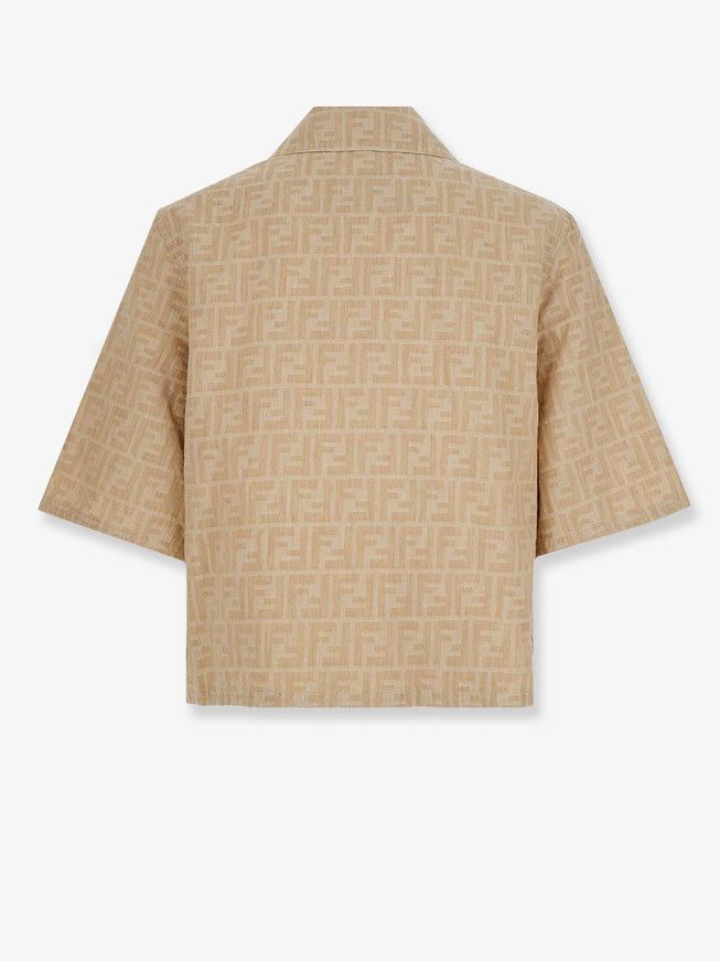 Fendi Ff Cotton And Linen Shirt/Jacket