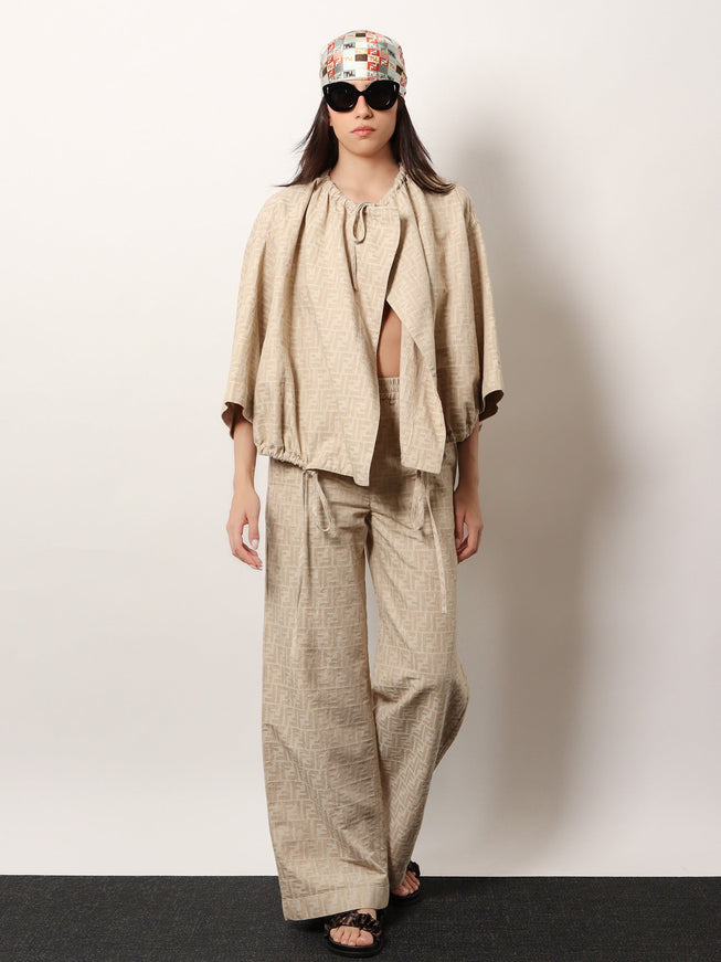 Fendi Ff Cotton And Linen Jacket