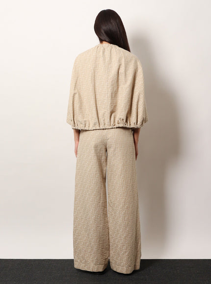 Fendi Ff Cotton And Linen Jacket