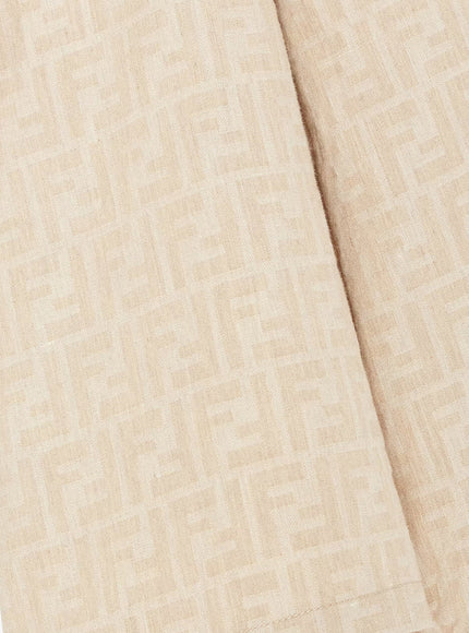 Fendi Ff Cotton And Linen Jacket