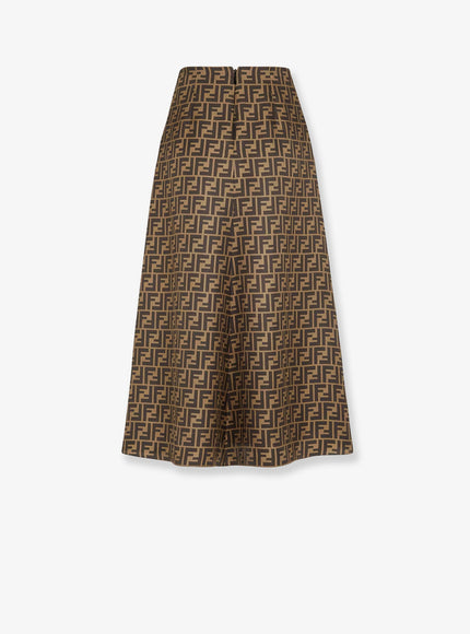 Fendi Ff Silk Skirt
