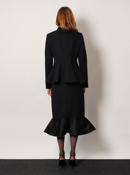 Fendi Grain De Pouder Wool Skirt