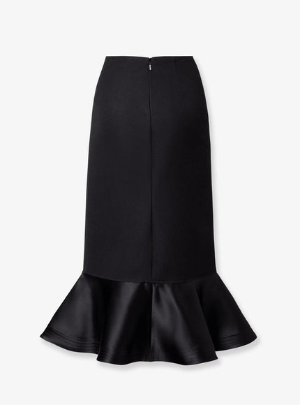 Fendi Grain De Pouder Wool Skirt