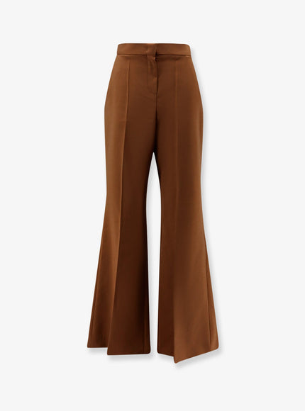Fendi Wool And Mohair Trousers Tobacco