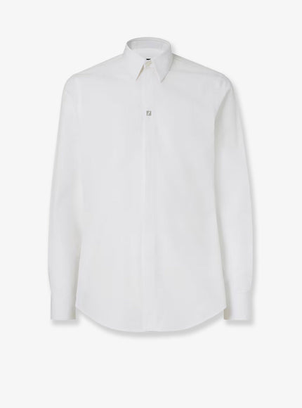 Fendi Cotton Poplin Shirt Bianco